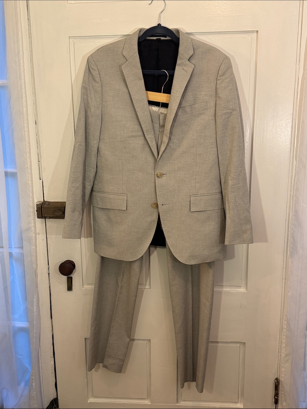 J. Crew Men’s Tessuti Carpini Ludlow light gray Two-Piece Suit
